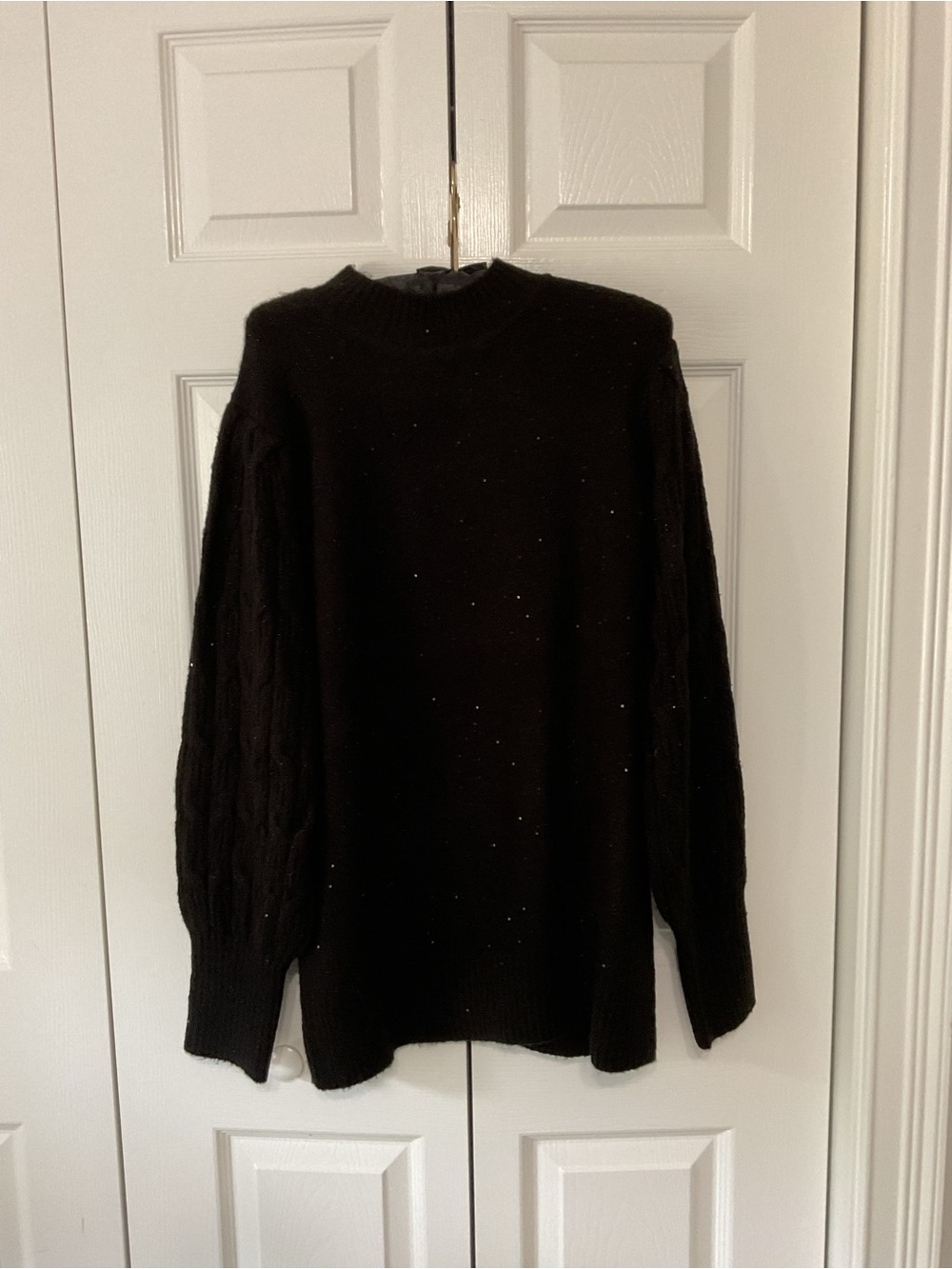 Kim Gravel Black Faux-Fur Collar Pullover Sweater - Picture 5 of 7